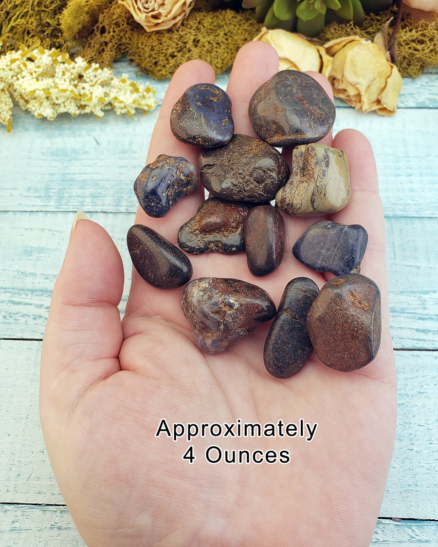 Sapphire Natural Tumbled Gemstone - 4 Ounces in Hand