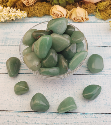 Green Aventurine Tumbled Gemstone - Single Stone or Bulk Wholesale Lot
