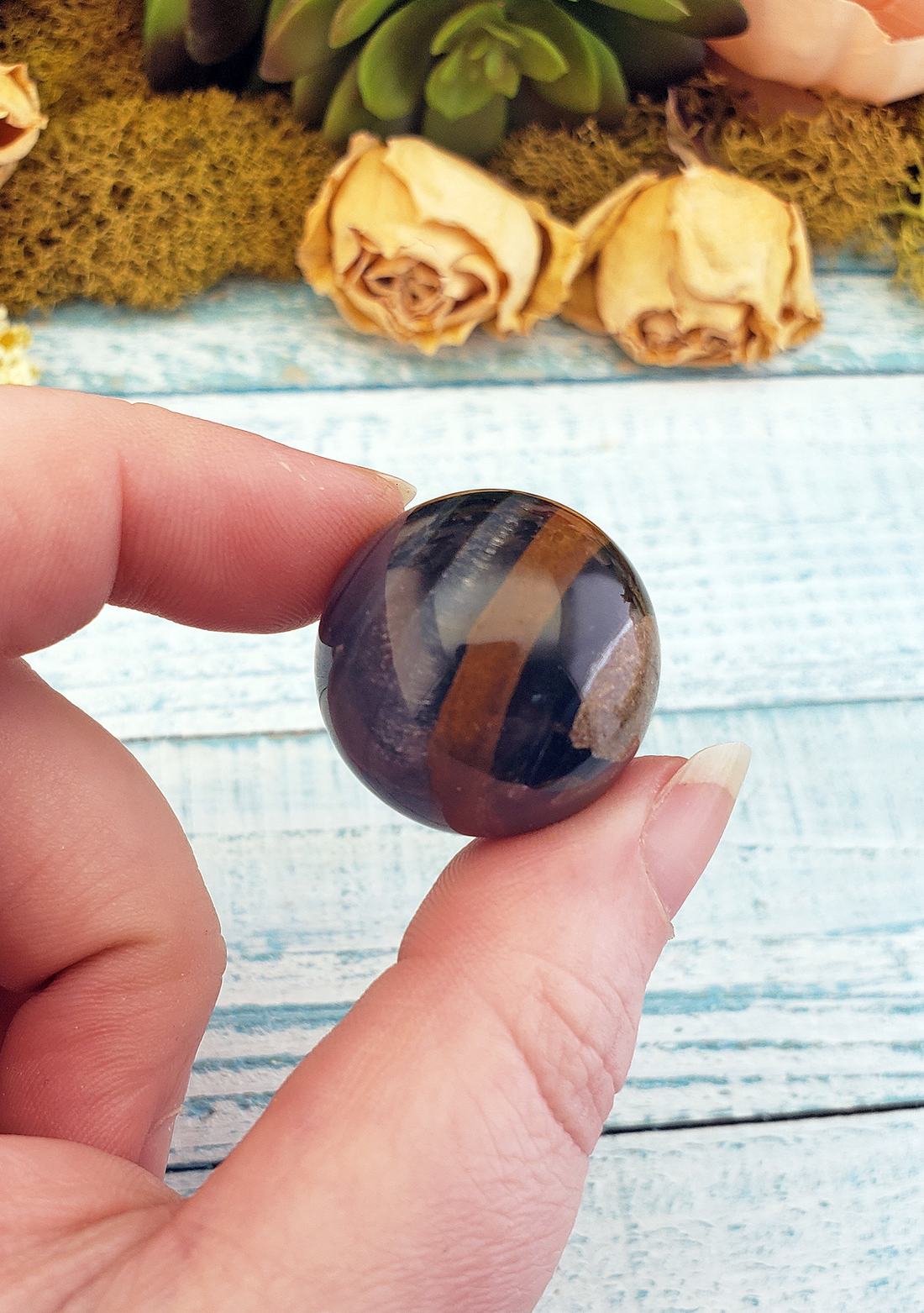 Multi Blue Tigers Eye 20-30mm Gemstone Sphere - One Orb or Bulk – Crystal  Gemstone Shop