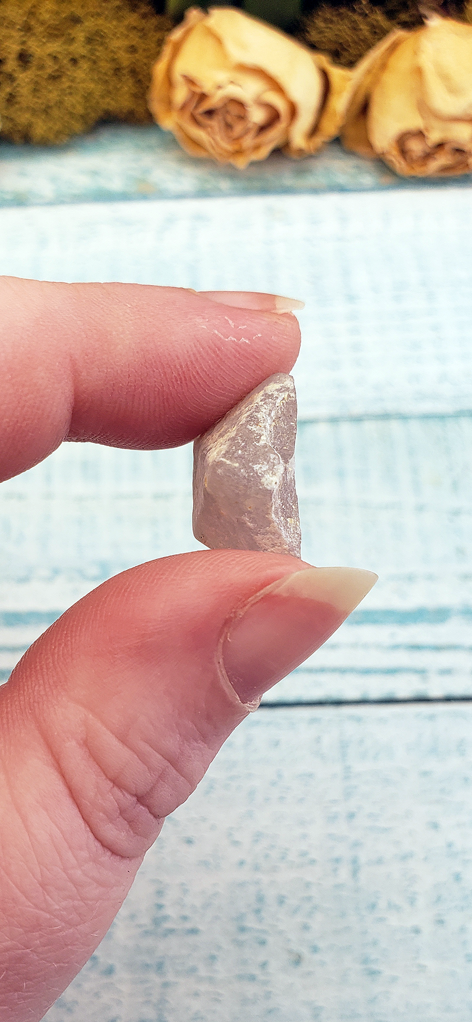 Beta Quartz Rough Natural Gemstone Octahedron - Mini One Stone Imperfect Shape