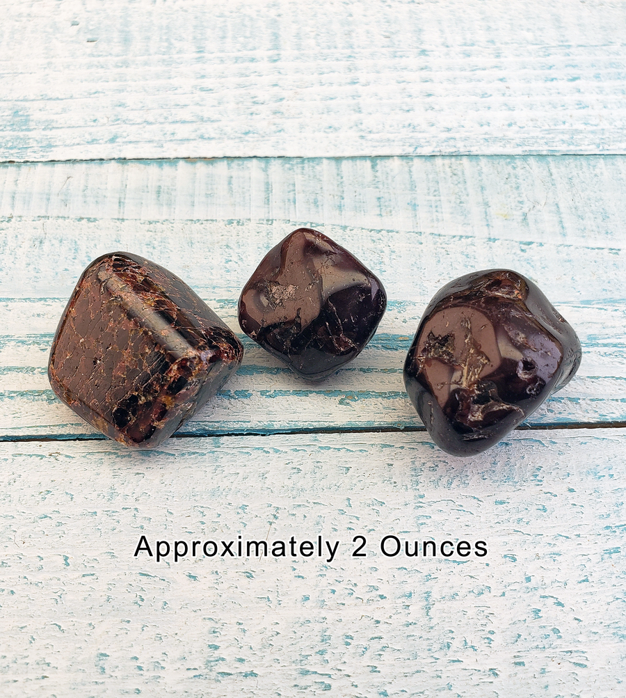 Garnet Natural Tumbled Gemstone - Alternative 2 Ounces