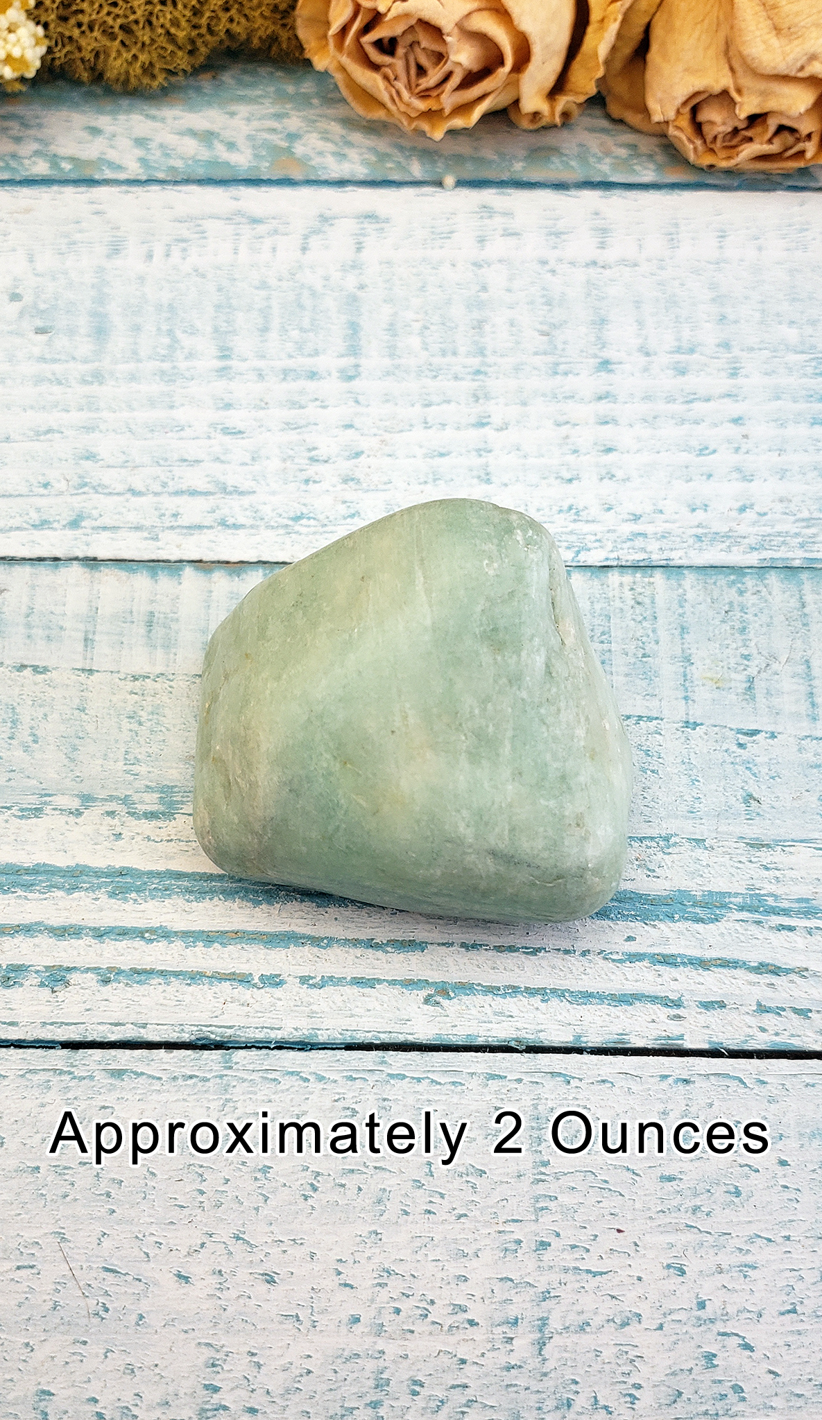 Amazonite Tumbled Natural Gemstone - 2 Ounces on Board