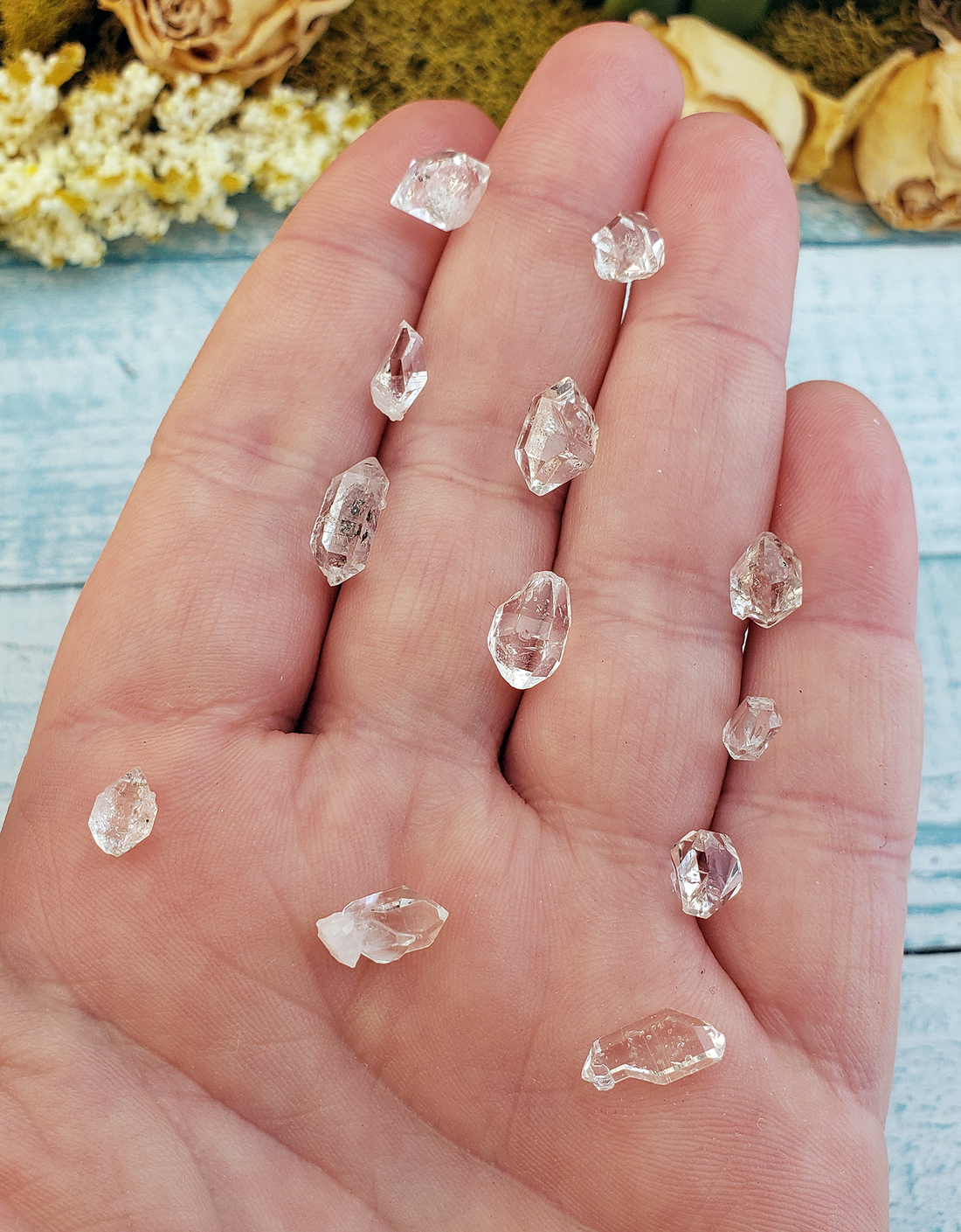 Herkimer Diamond Natural Gemstone - Mini Close Up