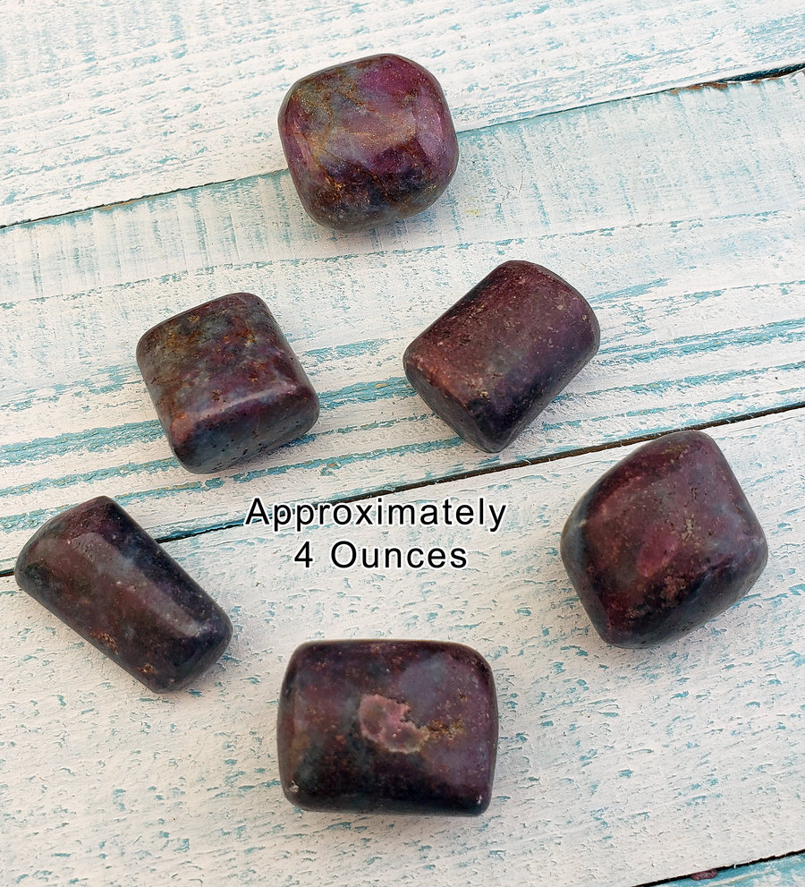 Ruby Kyanite Natural Tumbled Gemstone - 4 Ounces