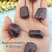 Ruby Kyanite Natural Tumbled Gemstone - 4 Ounces in Hand