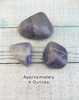Blue Quartz Natural Tumbled Gemstone - Large One Stone - 4 Ounces