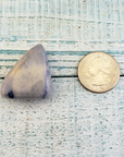 Blue Quartz Natural Tumbled Gemstone - Large One Stone - Size Comparison 2