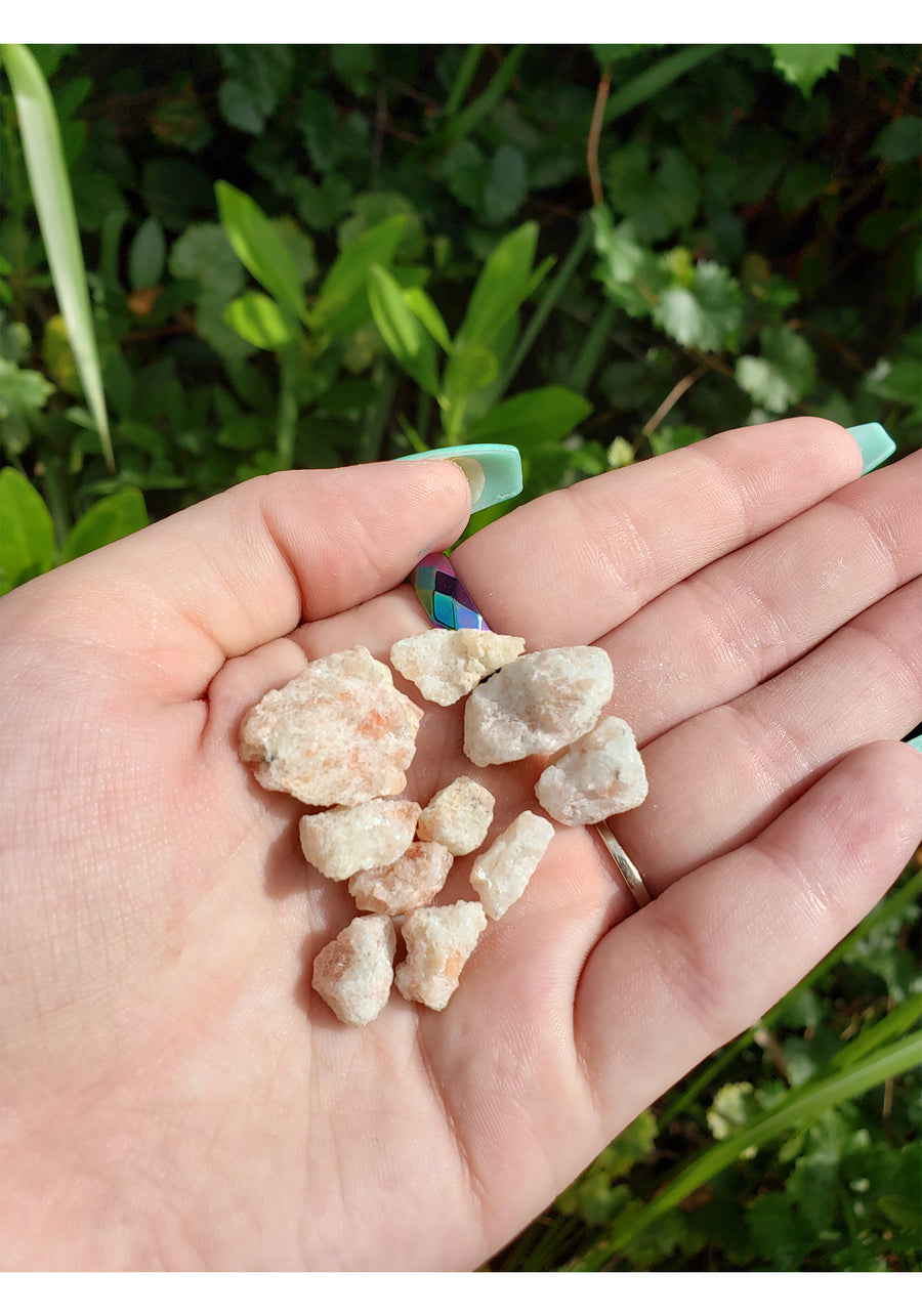 Sunstone Raw Rough Natural Gemstone - Mini Three Stone 2