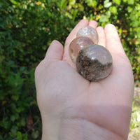 Rutile & Included Quartz Lodolite Gemstone Sphere Orb Marble - Multiple Sizes! 3
