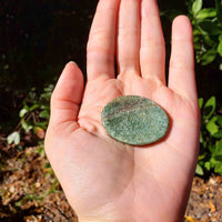 Luxuriously Green Aventurine Palm Worry Stone - Stone of Opportunity & Good Luck 3