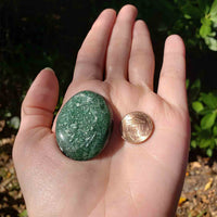 Luxuriously Green Aventurine Palm Worry Stone - Stone of Opportunity & Good Luck 6