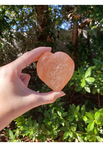 Large Pink Himalayan Halite Salt Heart - Emotional Balance & Protection 3