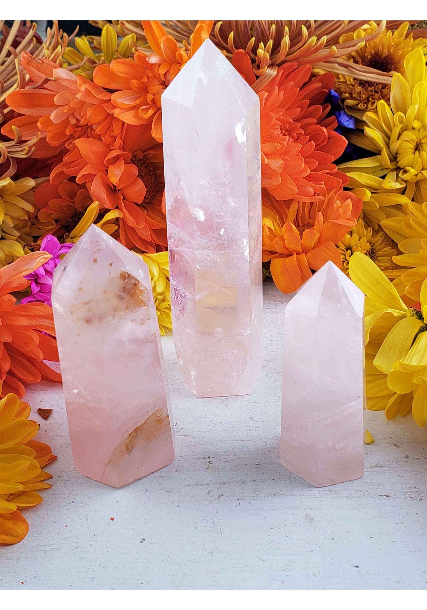 ROSE QUARTZ CRYSTAL POINT