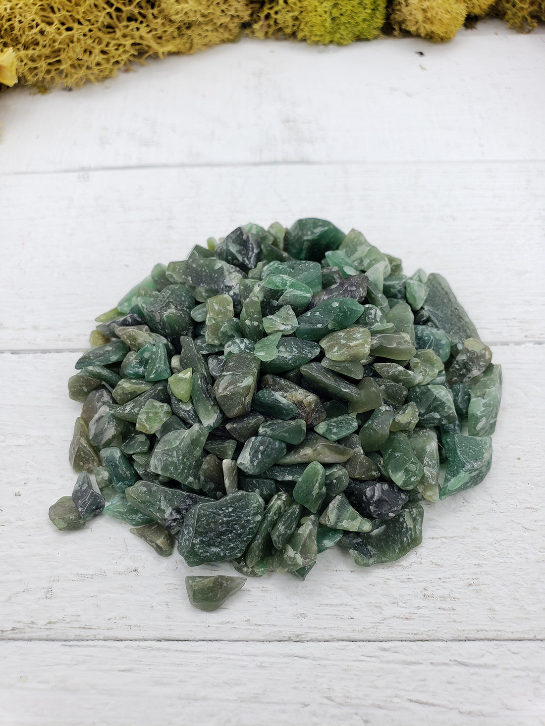 Two ounces of green aventurine chips