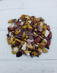 Two ounces of mookaite jasper chips on display