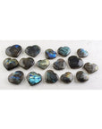 Labradorite Natural Gemstone Heart - Multiple Sizes!