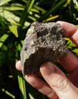 Video of hand showing rough dragon stone in sunlight