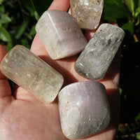 Kunzite Natural Tumbled Gemstone - Jumbo One Stone - Flashy