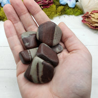 shiva lingam stone specimens in hand