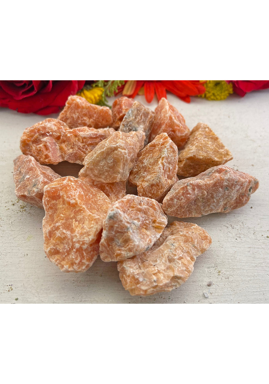 Orange Orchid Calcite Natural Raw Rough Gemstone - Stone of New Perspectives 3