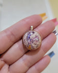 Natural Cantera Mexican Pink Purple Opal Sterling Silver & Copper Pendant - AAA Grade Opal Video