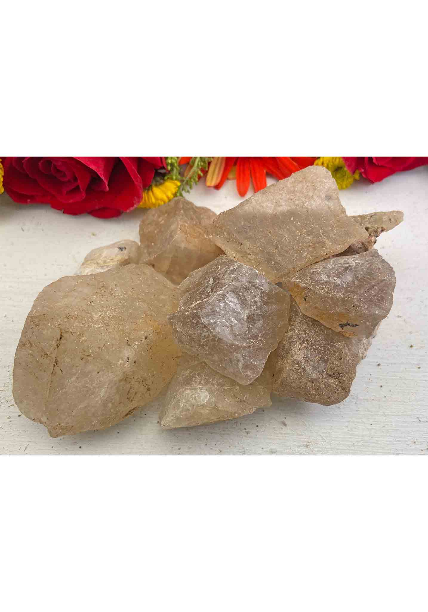 Gold Rutile Quartz Raw Rough Natural Gemstone Chunk - Stone of the Personal Journey 2
