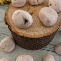 Pink Mangano Calcite Tumbled Gemstone - One Stone or Bulk Wholesale - Video