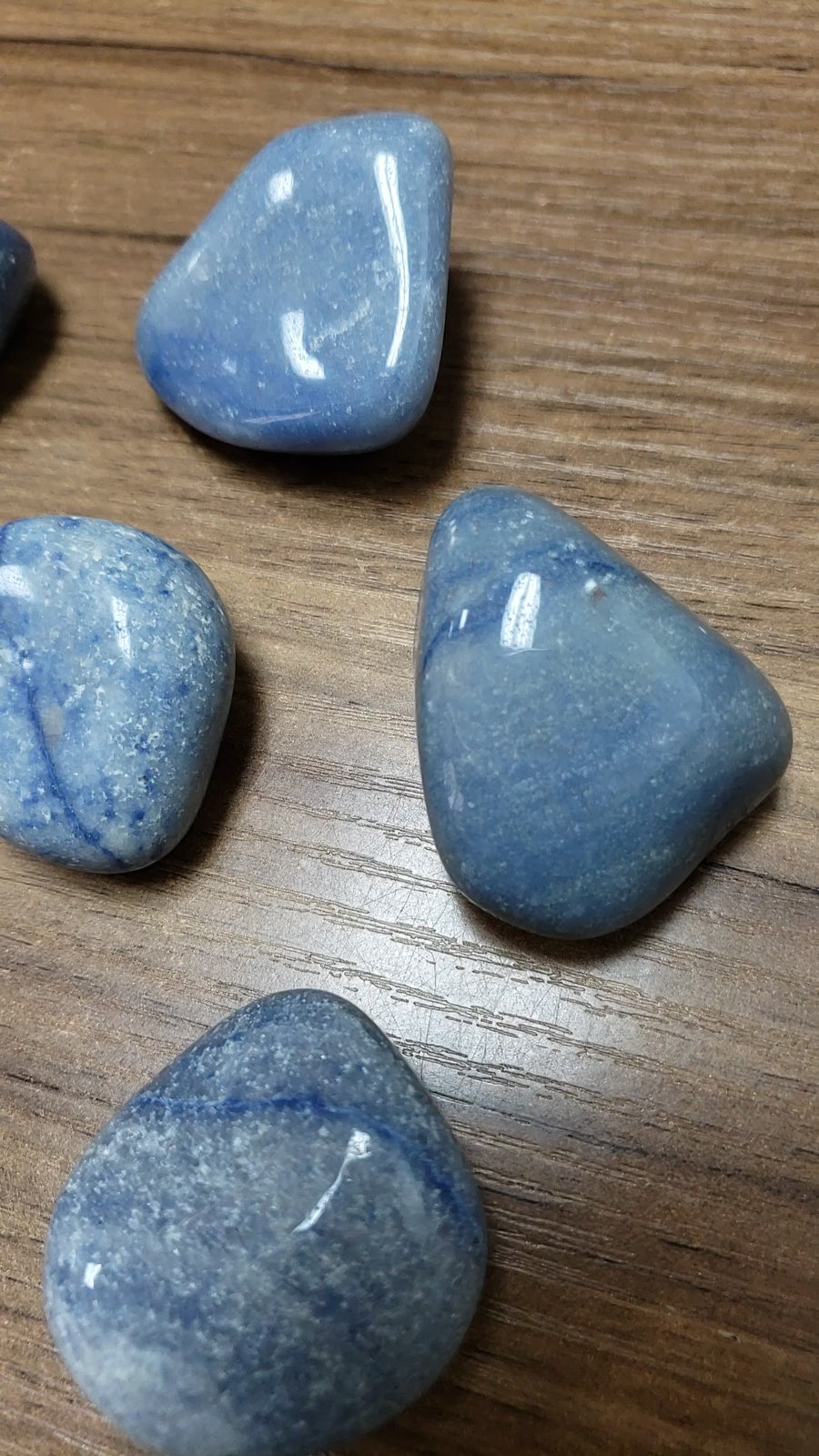 Blue Quartz Natural Tumbled Gemstone - Large One Stone - Video