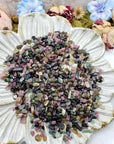 Seven ounces of mixed multi tourmaline chips on display