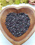 8 ounces of garnet stone chips in bowl