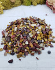 Eight ounces of mookaite chips on display