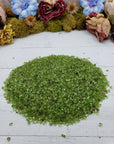 eight ounces of peridot stone chips