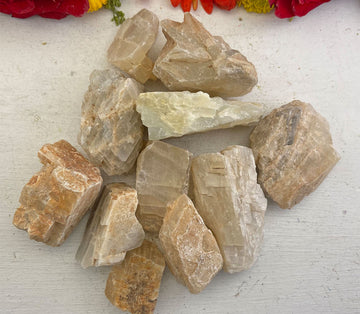 White Moonstone Natural Raw Rough Gemstone - Stone of Lunar Energy