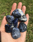 Sodalite Tumbled Polished Gemstone- A Grade | Crystal Gemstone Shop.