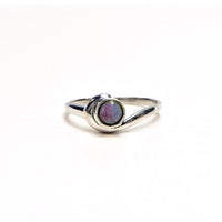 Australian Opal Sterling Silver Ring - Mia