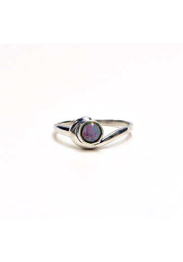 Australian Opal Sterling Silver Ring - Mia