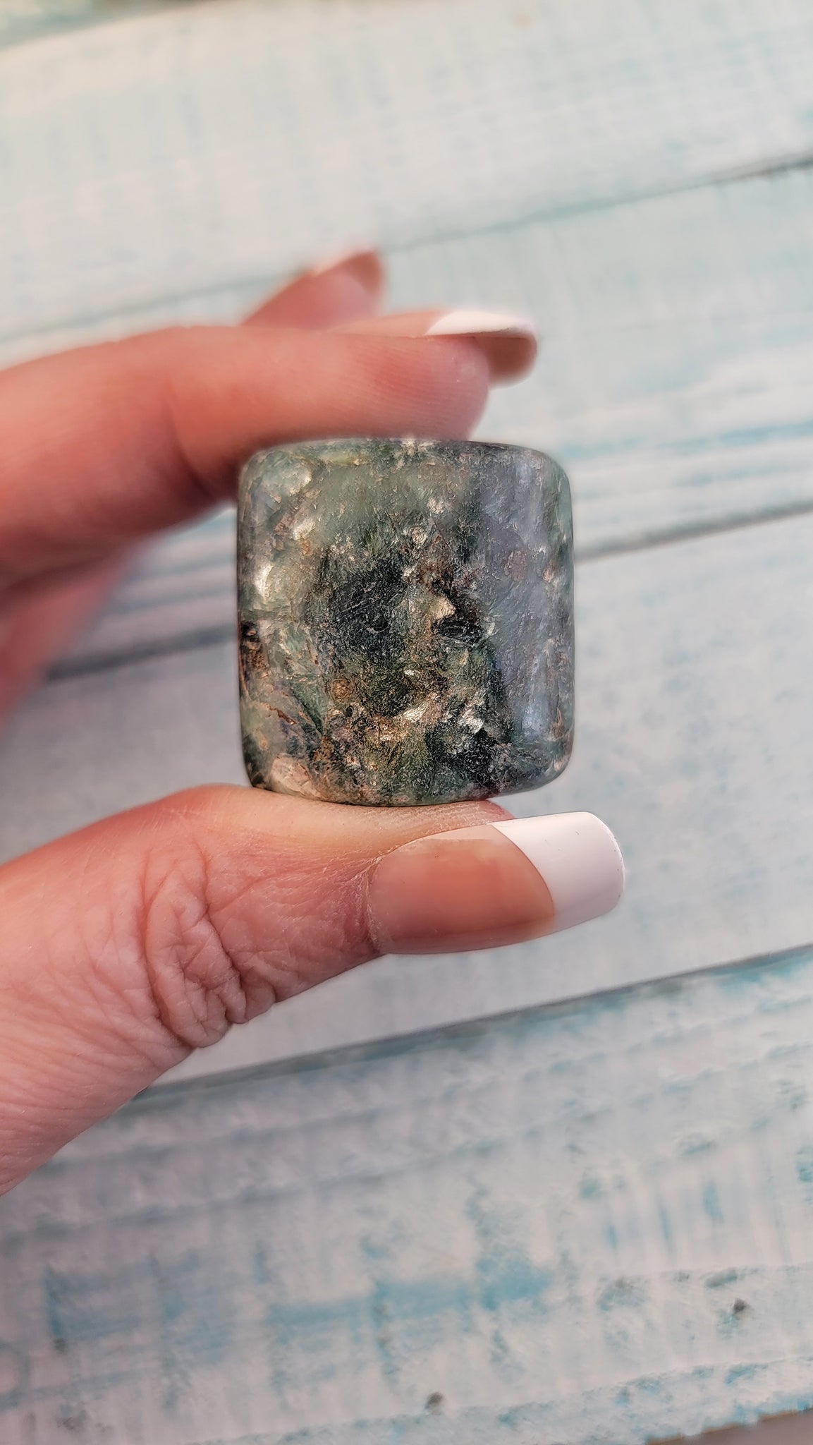 Blue-Green Kyanite Stone