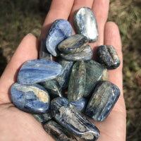 Blue Kyanite Polished Tumbled Gemstone | Crystal Gemstone Shop.