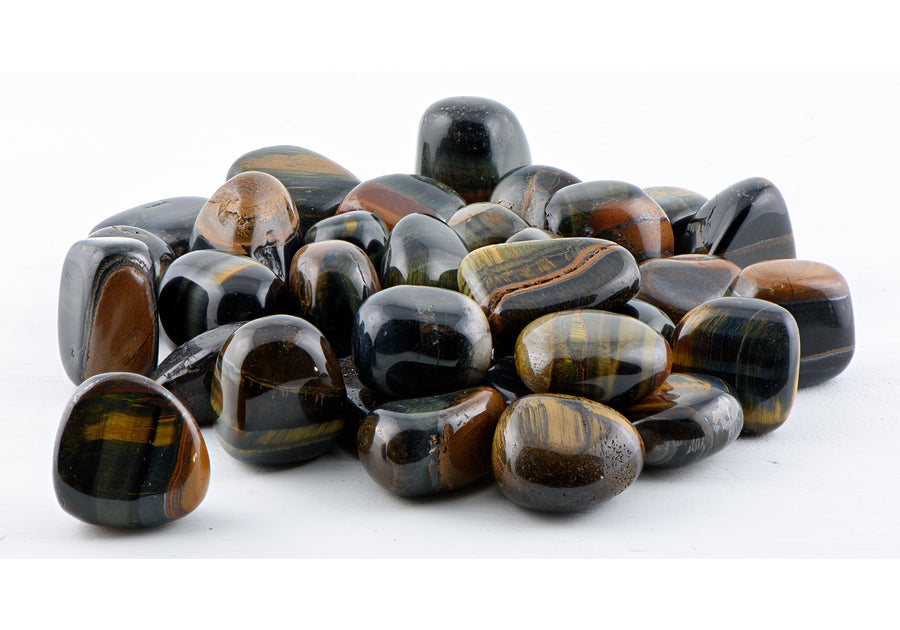 Blue Multi Tiger Eye Hawkeye Polished Tumbled Gemstone