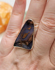 Boulder Opal Gemstone Sterling Silver Ring