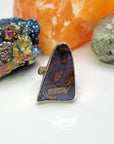 Boulder Opal Gemstone Sterling Silver Ring