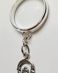 Sterling Silver Claddagh Charm Handmade Ring