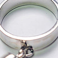 Sterling Silver Gold Beryl Gemstone Charm Handmade Ring