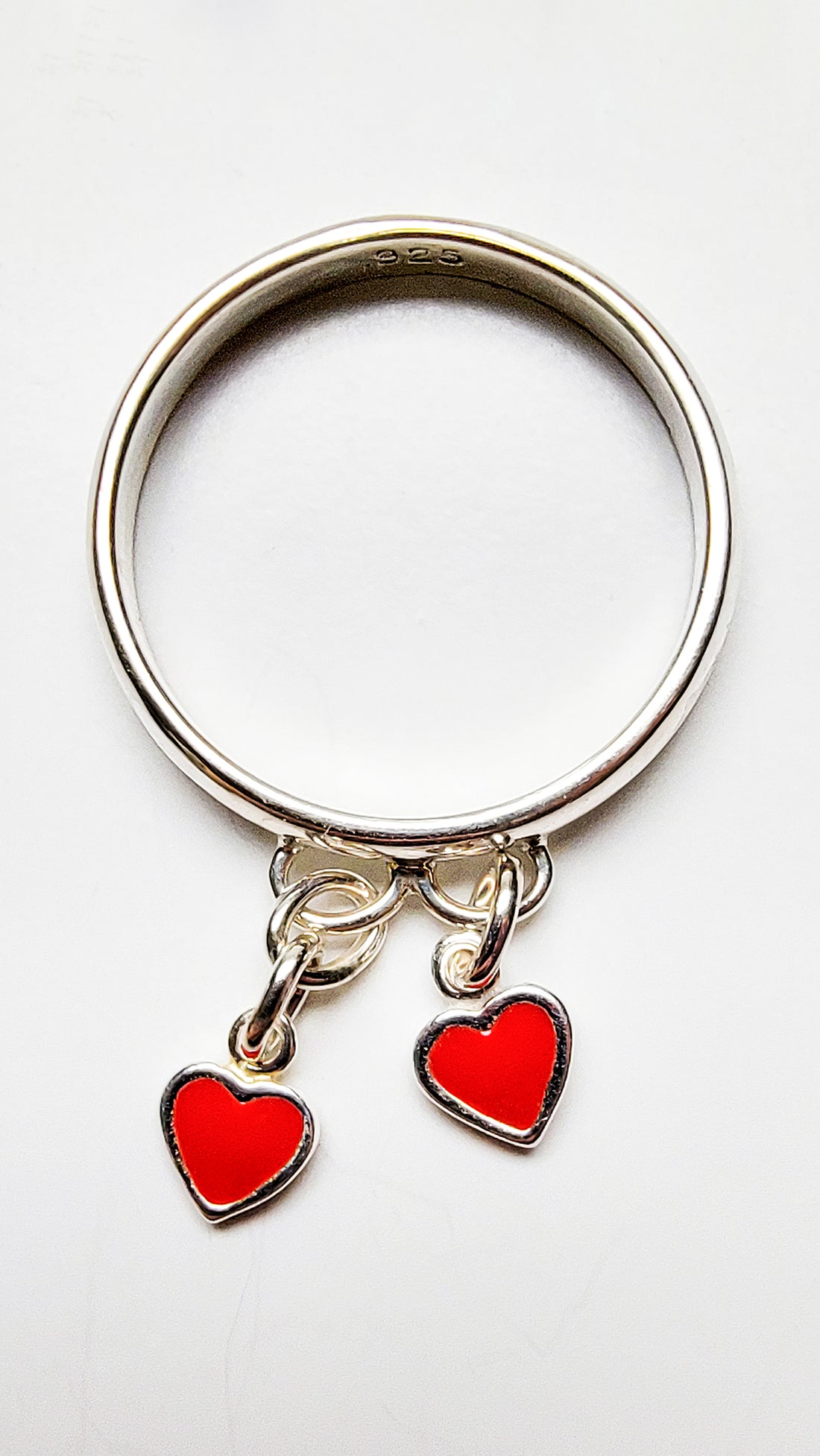 Double Heart Charm Bracelet