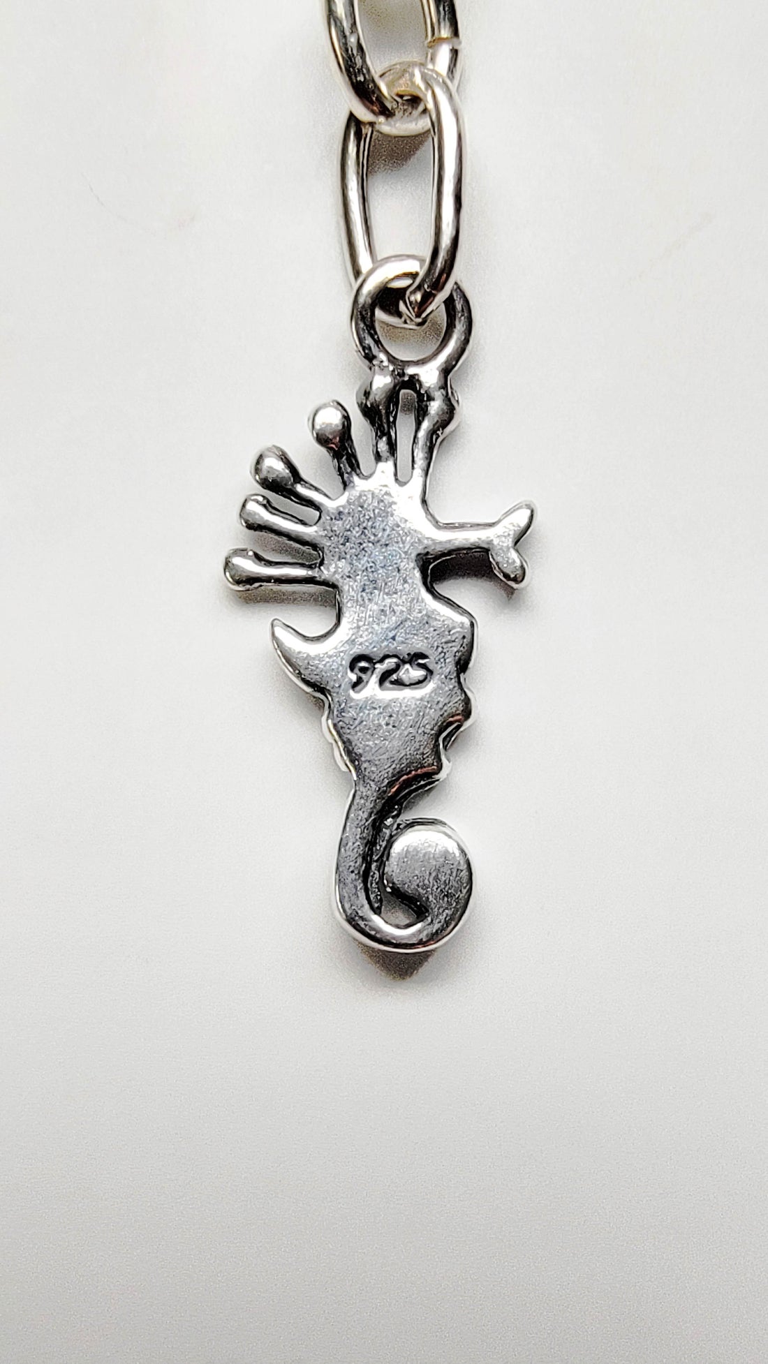 Sterling Silver Seahorse Charm Handmade Ring