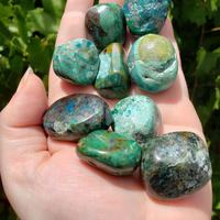 Chrysocolla Polished Tumbled Gemstone with Natural Texture