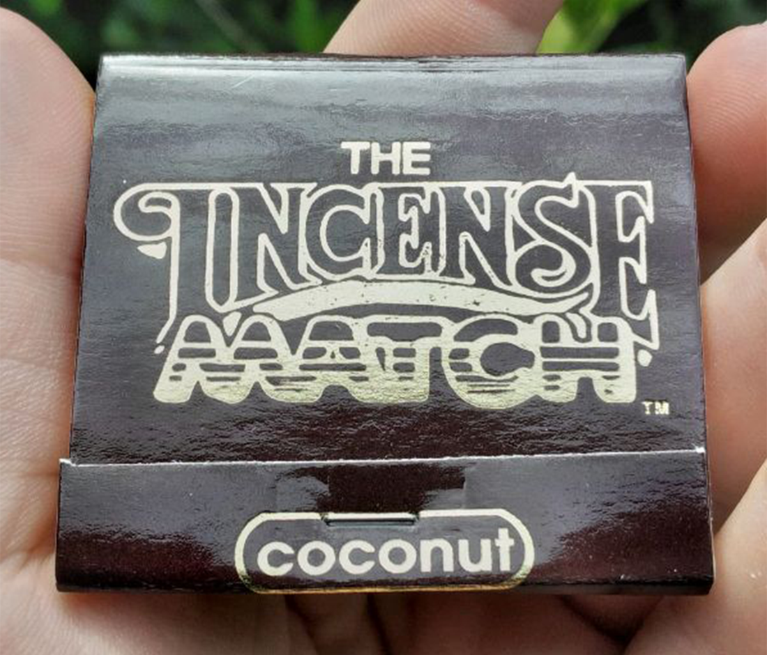 Incense Matchbook - Scented Matches for Meditation & Rituals - Coconut