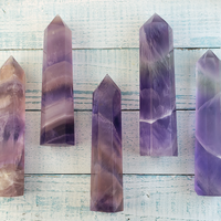 Dreamy Fluorite Natural Gemstone Point Tower - Large - Each One a Unique Masterpiece