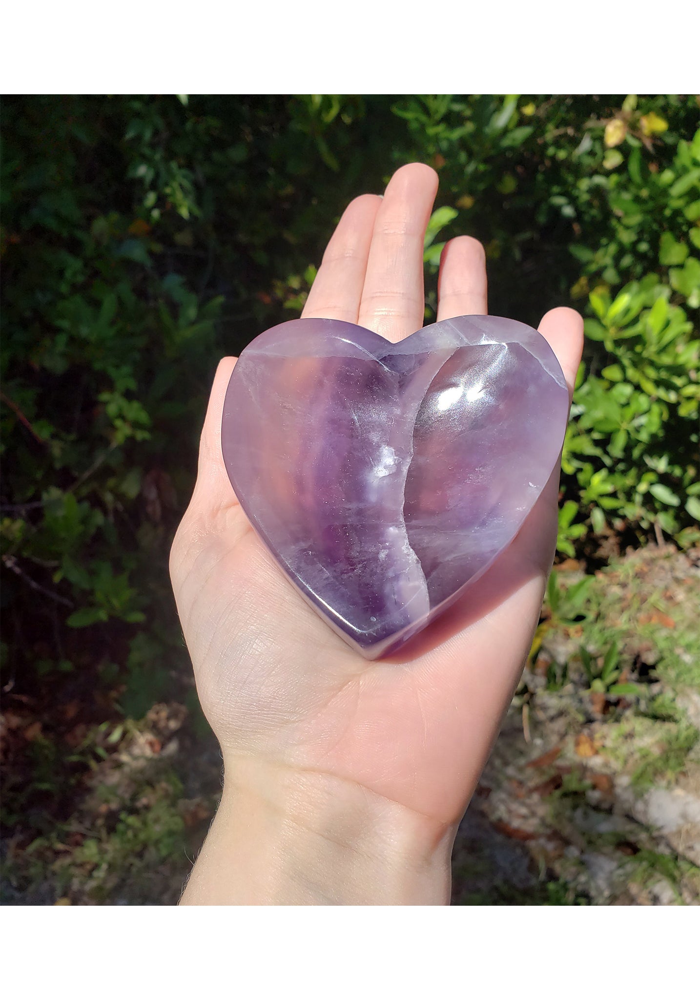 Fluorite Heart-Shaped Offering Vessel Dish Bowl 3