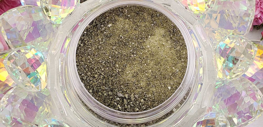 180 gram Jar of Epidote Gemstone Sand - Perfect for Spell Bottles!